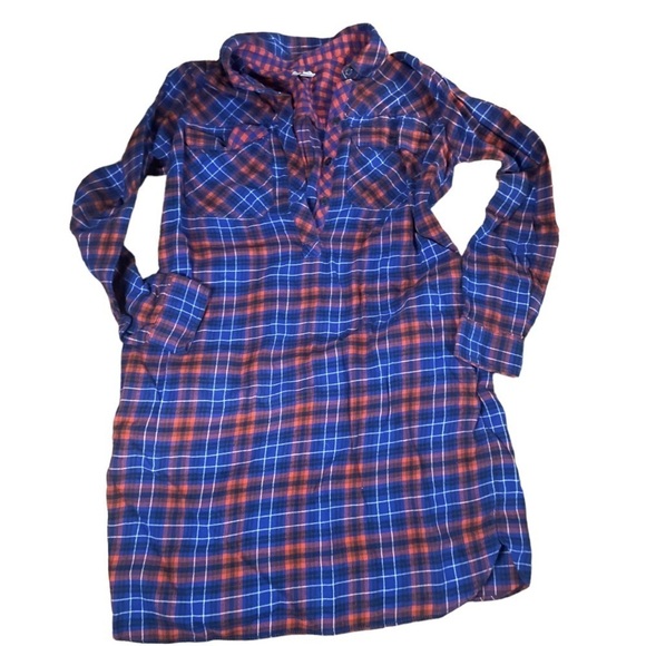 J.crew Red And Blue Plaid Dress - Picture 2 of 8